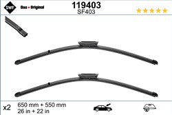 Wiper blade Visioflex SWF 119403 jointless 650/550mm (2 pcs) front with spoiler_1