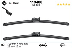 Wiper blade Visioflex SWF 119480 jointless 700/400mm (2 pcs) front with spoiler_1