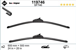 Wiper blade Visioflex SWF 119746 jointless 650/500mm (2 pcs) front with spoiler_3
