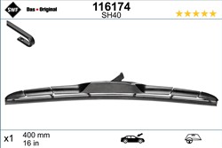 Wiper blade Hybrid SWF 116174 hybrid 400mm (1 pcs) front with spoiler_3