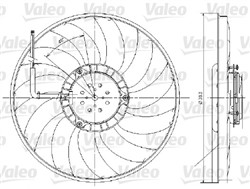 Electric Motor, radiator fan VAL696017