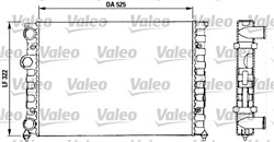 Variklio radiatorius VALEO VAL730504