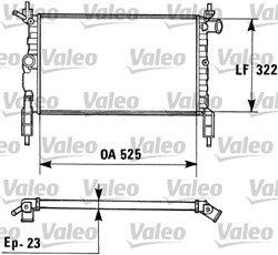 Variklio radiatorius VALEO VAL730975