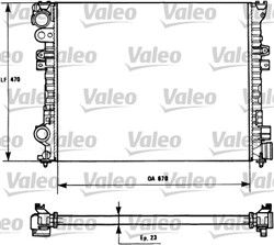 Variklio radiatorius VALEO VAL731166