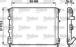 Variklio radiatorius VALEO VAL732721_0