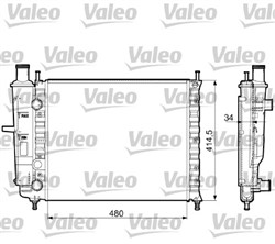 Variklio radiatorius VALEO VAL732788