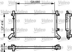 Variklio radiatorius VALEO VAL732952