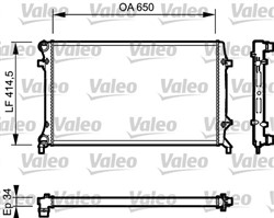 Variklio radiatorius VALEO VAL735120