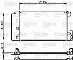 Variklio radiatorius VALEO VAL735250