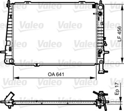 Variklio radiatorius VALEO VAL735563