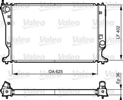 Variklio radiatorius VALEO VAL735572