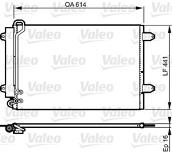 Air conditioning condenser VAL814002