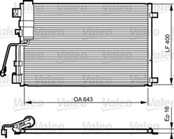 Kondensators, Gaisa kond. sistēma VALEO VAL814009_0