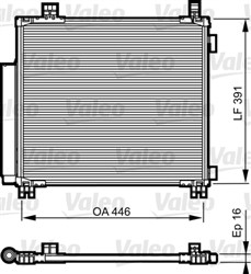 Air conditioning condenser VAL814220