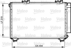 Air conditioning condenser VAL814309_0