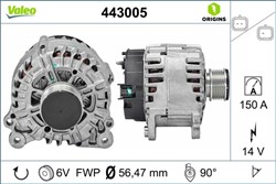 Generaator VALEO VAL443005