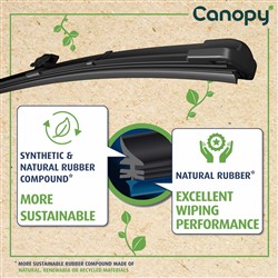 Wiper blade Canopy VAL583978 jointless (1pcs) front with spoiler