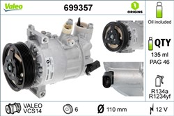 VALEO Kompressor, kliimaseade VAL699357_4