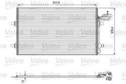 Kliimasüsteemi kondensaator VALEO VAL814323