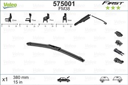 Wiper blade First Flat Blade FM38 jointless 380mm (1 pcs) front with spoiler_3
