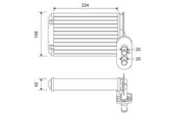 Heat Exchanger, interior heating VAL812030