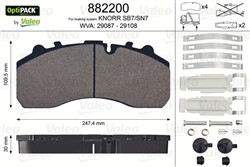 Brake Pad Set, disc brake VAL882200_1