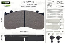 Brake Pad Set, disc brake VAL882210