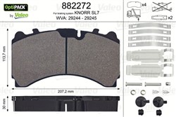 Brake Pad Set, disc brake VAL882272