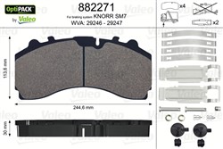 Brake Pad Set, disc brake VAL882271
