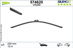 Wiper blade VAL574620 jointless 250mm (1 pcs) rear