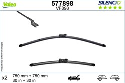 Wiper blade Silencio VAL577898 jointless 750mm (2 pcs) front with spoiler