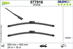 Wiper blade Silencio VAL577916 jointless 600/400mm (2 pcs) front with spoiler