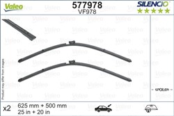Wiper blade Silencio VAL577978 jointless 625/500mm (2 pcs) front with spoiler_0