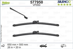 Wiper blade Silencio VAL577950 jointless 650/500mm (2 pcs) front with spoiler_0