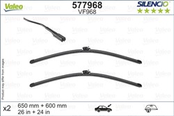Wiper blade Silencio VAL577968 jointless 650/600mm (2 pcs) front with spoiler_0