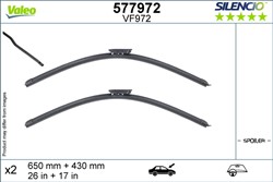 Wiper blade Silencio VAL577972 jointless 650/430mm (2 pcs) front with spoiler