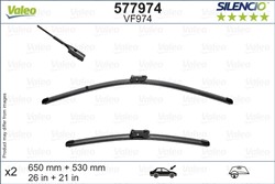 Wiper blade Silencio VAL577974 jointless 650/530mm (2 pcs) front with spoiler