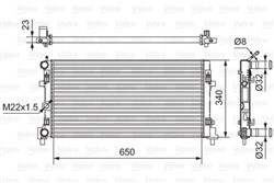 Variklio radiatorius VALEO VAL701522