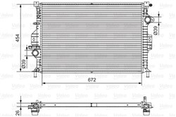 Variklio radiatorius VALEO VAL701536