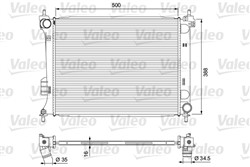 Variklio radiatorius VALEO VAL701729