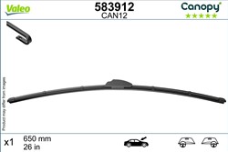 Wiper blade Canopy VAL583912 flat 650mm (1 pcs) front with spoiler_2