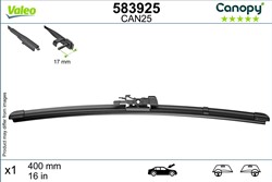 Wiper blade Canopy VAL583925 flat 400mm (1 pcs) front with spoiler_2
