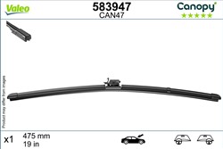 Wiper blade Canopy VAL583947 flat 475mm (1 pcs) front with spoiler_2