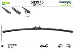 Wiper blades Canopy VAL583975 jointless 600mm (1 pcs) front with spoiler_2