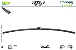 Wiper blade Canopy VAL583988 flat 650mm (1 pcs) front with spoiler_2