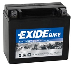 Akumulator motocyklowy EXIDE YTX12-BS EXIDE READY 12V 10Ah 150A L+_3
