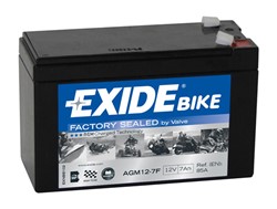 Akumulators EXIDE AGM12-7F EXIDE 12V 7Ah 85A (150x65x100)_3