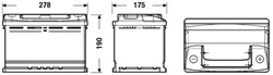 Akumulators EXIDE CLASSIC EC700 12V 70Ah 640A (278x175x190)_4