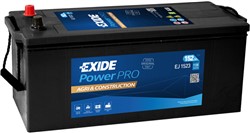 Akumulators EXIDE POWERPRO (AGRI & CONSTRUCTION) EJ1523 12V 152Ah 1130A (513x189x223)_0
