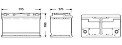 Akumulators EXIDE AGM; START&STOP AGM EK820 12V 82Ah 800A (315x175x190)_4